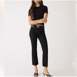 J.Crew 9" Demi Boot Crop Jeans In Stay Black wash Size 32
